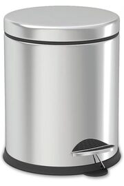 STOREMAX GÇAVM Banyo Krom 3 Lt Micro Pedallı Çöp Kovası ShopGÇ 1174074