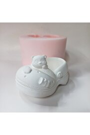 Kalıpcınızburada Panda Fi̇gürlü Terli̇k Saksı Si̇li̇kon Kalıp - K7533