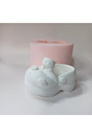 Kalıpcınızburada Kedi̇ Fi̇gürlü Terli̇k Saksı Si̇li̇kon Kalıp - K7534