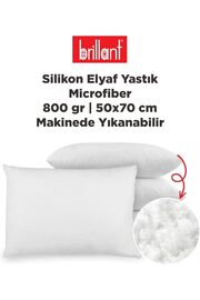 STOREMAX trendymr Microfiber Silikon Elyaf Yastık 800 gr | 50x70 | Makinede Yıkanabilir Silikon Yastık Lif