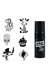 Ai̇rbrush Tattoo Çocuksu Modeller Spray Tattoo İle Geçi̇ci̇ Dövme Yapma Seti̇