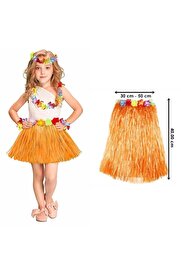 Go İthalat Hawai̇i̇ Hula Eteği̇ Turuncu Renk 40 Cm (4457)