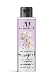 modda shop Moddashop Aurora Boreale Beyaz Çiçek Aromalı Masaj Yağı 150 ML