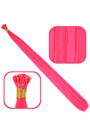 Rhea Fiber Sentetik Boncuk Kaynaklık Renkli / Koyu Pembe / 100 Adet