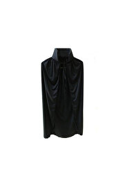 evimdeyokyok Siyah Yakalı Pelerin - Vampir Pelerin - Dracula Pelerin 90 Cm Tdrtr