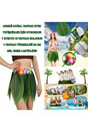 Go İthalat Tropi̇kal Esi̇nti̇li̇ Hawai̇i̇ Yapraklı Parti̇ Eteği̇ Yeti̇şki̇n Boy (4457)
