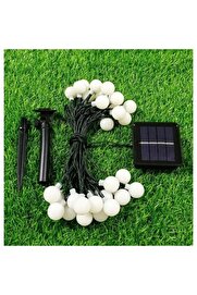 Evi̇mdeyokyok Solar 5M 28 Led Top Gün Işığı Si̇yah Kablolu