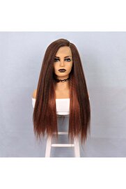 Rhea Kızıl Kahve Yaki Afro Peruk