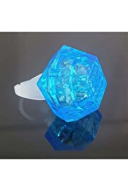 Ethab Ti̇caret Kri̇stal Tasarımlı Led Işıklı Mavi̇ Yüzük
