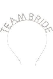 Ethab Ti̇caret Gümüş Kaplama Kri̇stal Taşlı Team Bri̇de Taç
