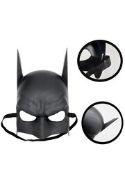 Ethab Ti̇caret Si̇yah Çocuk Batman Maskesi̇ Lasti̇kli̇