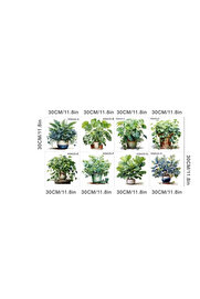 Ethab Ticaret Glbl-Tstil4136 Tropikal Bitkiler Duvar Stickerı Model A