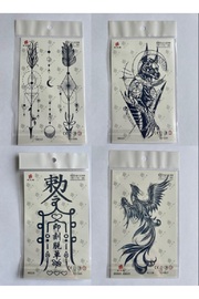 Ai̇rbrush Tattoo Ok Anka 3 Hafta Kalıcı 4 Adet Yarı Kalıcı Geçi̇ci̇ Dövme Seti̇