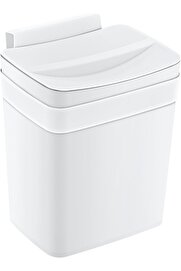 STOREMAX Ezg Soft Askılı Çöp Kutusu Beyaz 4 LT - BEYAZ, Çok Amaçlı Askılı Çöp Kutusu, Dolap Kapağ