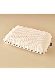 STOREMAX ynsShoping Düz Dış Kumaş:%65%35 Viskon/İç Dolgu:%100 Viskoelastik Sünger Yastık, Beyaz, 60x40x13 cm