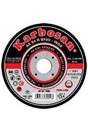 Karbosan 115X1,0X22 Düz Thınlıne Inox Kesme Taşı 25 Li̇ Paket