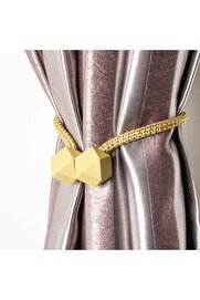 STOREMAX goldwhirl 2 Adet Manyetik Klipleri İç Dekorasyon Kare Model Toplayıcı Toka Tutucu Aksesuarı trendfla