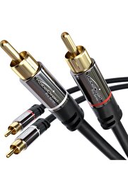 STOREMAX ynsShoping – 2 m – cinch kablo, 2 cinch-2 cinch, ses kablosu (koaksiyel kablo, RCA fiş/fiş, analog v