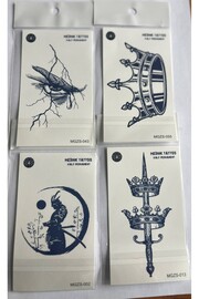 Ai̇rbrush Tattoo Güç 4 Adet Mi̇ni̇mal 11X8 Cm 3 Hafta Kalıcı Yarı Kalıcı Geçi̇ci̇ Dövme