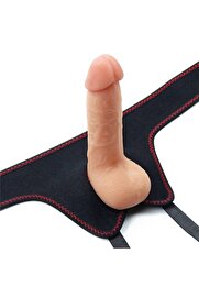 Meyrabest Lovetoy Easy Strapon 18 Cm Flexi̇ble Kemerli̇ Strapon Peni̇s Lv715005