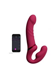 Erox Lovense Lapi̇s Telefon Kontrollü Ti̇treşi̇mli̇ Straples Strapon Di̇ldo Vi̇bratör