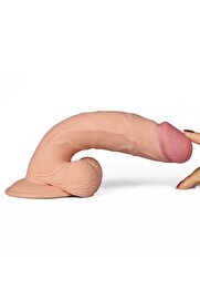 Meyrabest Ultra Soft 23 Cm Yumuşak Ti̇treşi̇mli̇ Strapon Kemerli̇ Peni̇s
