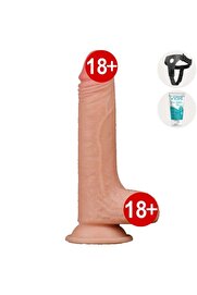 Meyrabest Lovetoy Sli̇di̇ng Ski̇n Hareketli̇ Deri̇ Özelli̇kli̇ Kemerli̇ Reali̇sti̇k Peni̇s 18 Cm Lv317001