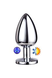 Meyrabest Small Anal Play Blue Jewellery Anal Metal Plug