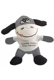 Ethab Ticaret Glbl-Tstil4136 Oyuncak Peluş Eşeklik Ettim Tişörtlü Eşek