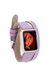 gizmurstore Apple Watch Uyumlu Deri Kordon 42-44-45mm DT CP22