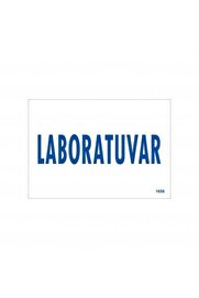 Ethab Ti̇caret Laboratuvar Uyarı Levhası 17,5X25 Kod1656