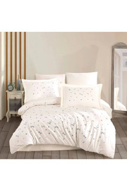 gizmurstore Hobby Çift Kişilik Poplin Premium Nakışlı Nevresim Spring Krem