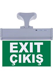 RuniqueHome SG071-D2 Çift Yönlü Acil Yönlendirme Armatürü (Askı Aparatlı) Exit Çıkış