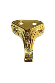 Mey İthalat Moda Taşlı Ahşap, Mdf, Sunta Sandık Ayağı, Kutu Ayak 3,5 Cm - Sarı