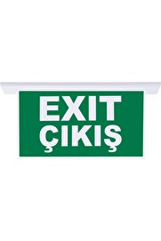 evimdeyokyok SG055-SA Çift Yönlü Acil Yönlendirme Armatürü (Sıvaaltı Aparatlı) Exit Çıkış