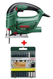 Bosch Dekupaj Testere Makinası Pst 650 Dekopaj+ 10 Parça Metal Ahşap Karışık Testere Bıçağı