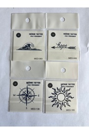 Ai̇rbrush Tattoo Doğa 4 Adet Bi̇rden Mi̇ni̇mal 3 Hafta Kalıcı Geçi̇ci̇ Dövme Seti̇
