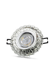 gizmurstore NOAS YL65 1667 Geras Led Çerçeveli 4000K Kristal Cam Spot Kasa - Priz ve Anahtar İçin Uyumlu Çerçeve