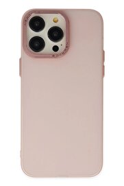 CepteToptan iPhone 13 Pro Max Kılıf Modos Metal Kapak - Pembe - DROPX1622-6742
