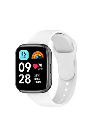 CepteToptan Xiaomi Redmi Watch 3 Active Klasik Kordon - Beyaz - DROPX7130-3941