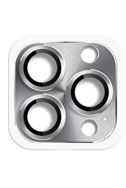 CepteToptan iPhone 16 Pro Max Pers Alüminyum Kamera Lens - Gri - DROPX8534-4031