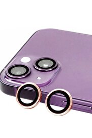 CepteToptan iPhone 15 Plus Raze Metal Kamera Lens - Pembe - DROPX5473-8437