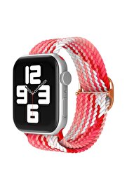 CepteToptan Apple Watch 42mm Star Kordon - Pembe-Kırmızı - DROPX4578-2105