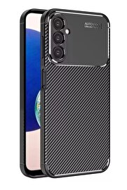 CepteToptan Newface Samsung Galaxy A05S Kılıf Auto Focus Karbon Kapak - Siyah