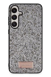 ONEGIF Samsung Galaxy A05S Bright Simli Kapak - Gümüş