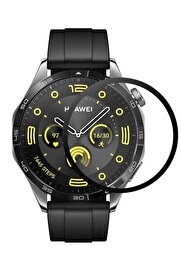 CepteToptan Huawei GT4 41mm 18mm Polymer Nano Ekran Koruyucu - Şeffaf - DROPX1278-8181
