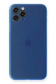 CepteToptan iPhone 11 Pro Kılıf PP Ultra İnce Kapak - Mavi - DROPX2183-4028