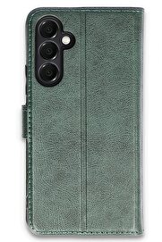 CepteToptan Samsung Galaxy A16 5G Kılıf Trend S Plus Kapaklı Kılıf - Yeşil - DROPX2808-8126