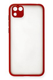CepteToptan Huawei Y5P Kılıf Montreal Silikon Kapak - Kırmızı - DROPX2096-2609