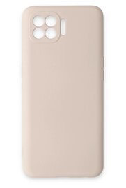 CepteToptan Oppo Reno 4 Lite Kılıf Nano içi Kadife Silikon - Pudra - DROPX3592-3201